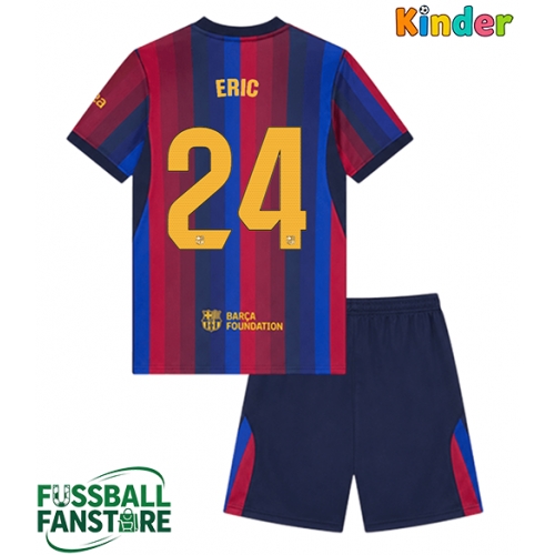 Barcelona Eric Garcia #24 Replik Heimtrikot Kinder 2026-27 Kurzarm (+ Kurze Hosen)